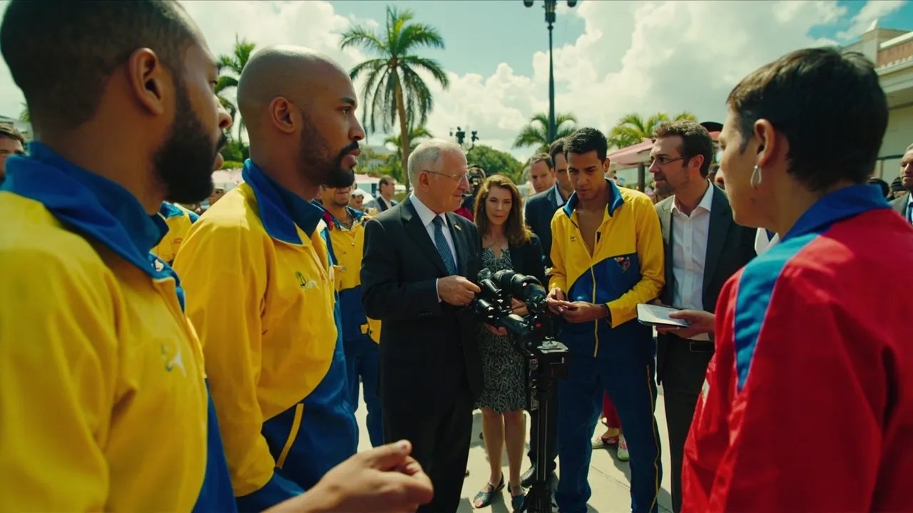Presidente De La Espriella se reunió con la delegación colombiana en los Juegos Centroamericanos y del Caribe