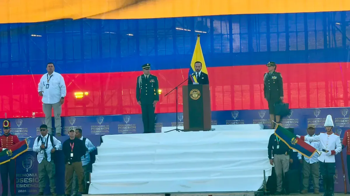 Abelardo de la Espriella dio su primer discurso como presidente de Colombia desde el Batallón Pichincha