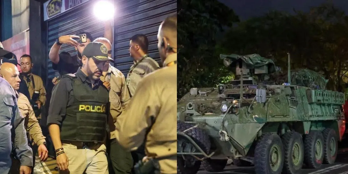 Presidente De La Espriella recorrió zonas intervenidas en Cali junto a la Fuerza Pública