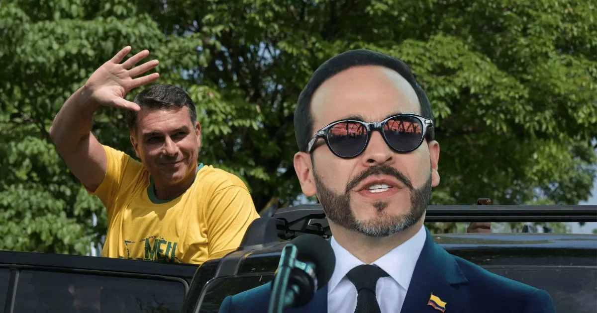 De la Espriella envía un abrazo al candidato Flávio Bolsonaro durante la jornada electoral en Brasil