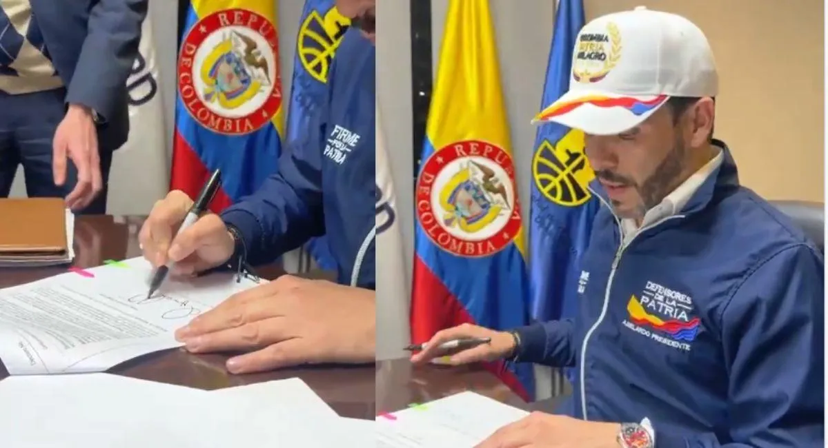 Abelardo de la Espriella firma el decreto que declara desastre nacional en Colombia