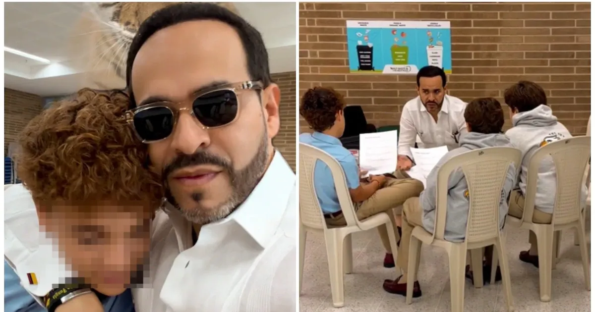 Abelardo de la Espriella pausa su agenda para acompañar a su hijo Salvador en el colegio