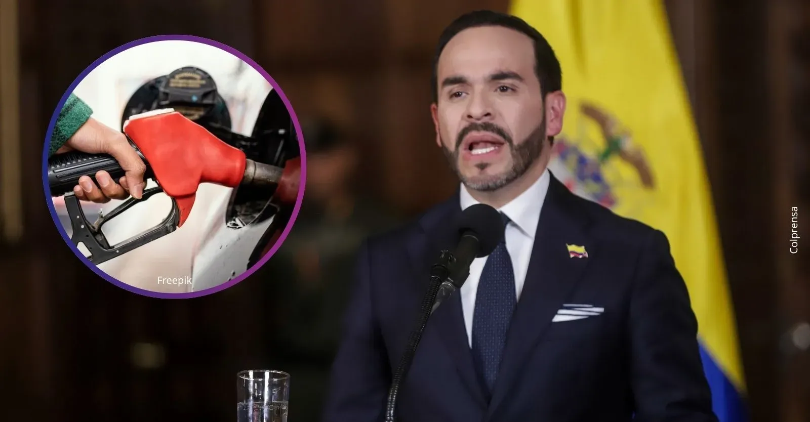 De la Espriella revierte el alza de la gasolina y congela el precio en octubre