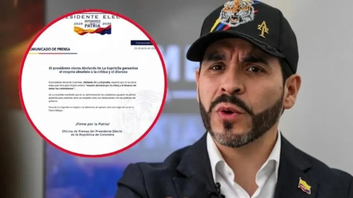 De La Espriella promete garantizar la crítica y el disenso durante su gobierno