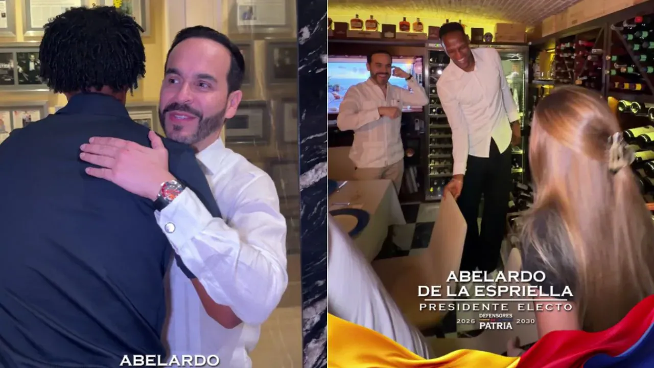 Abelardo de la Espriella recibió a Juan Guillermo Cuadrado y Yerry Mina en su vivienda