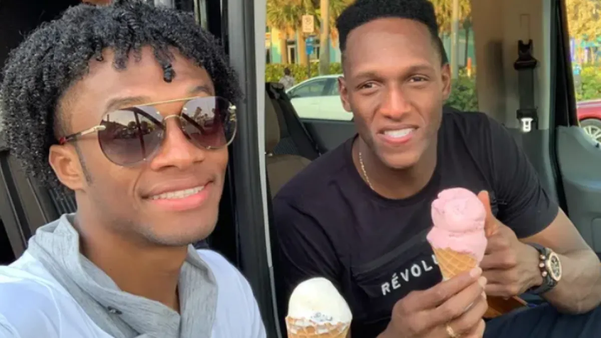 De la Espriella recibió a Cuadrado y Yerry Mina y prometió apoyo al deporte