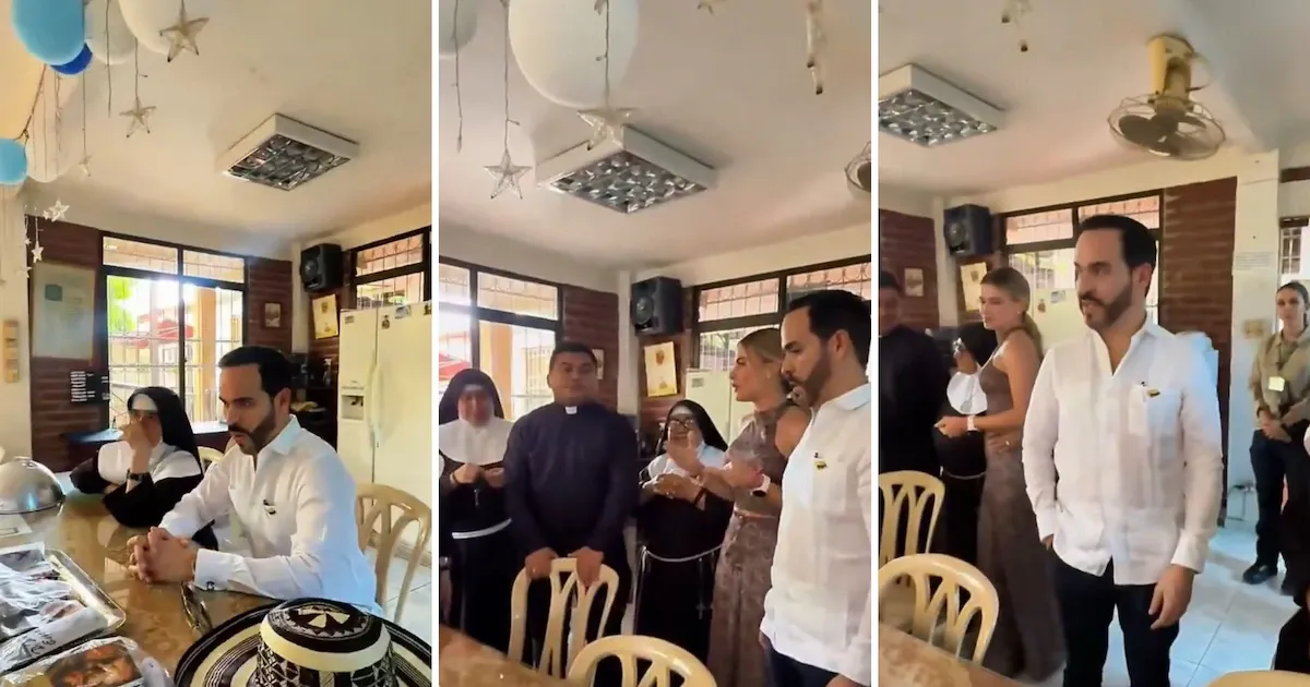 El presidente electo Abelardo de la Espriella visitó a las Hermanas Clarisas en Montería