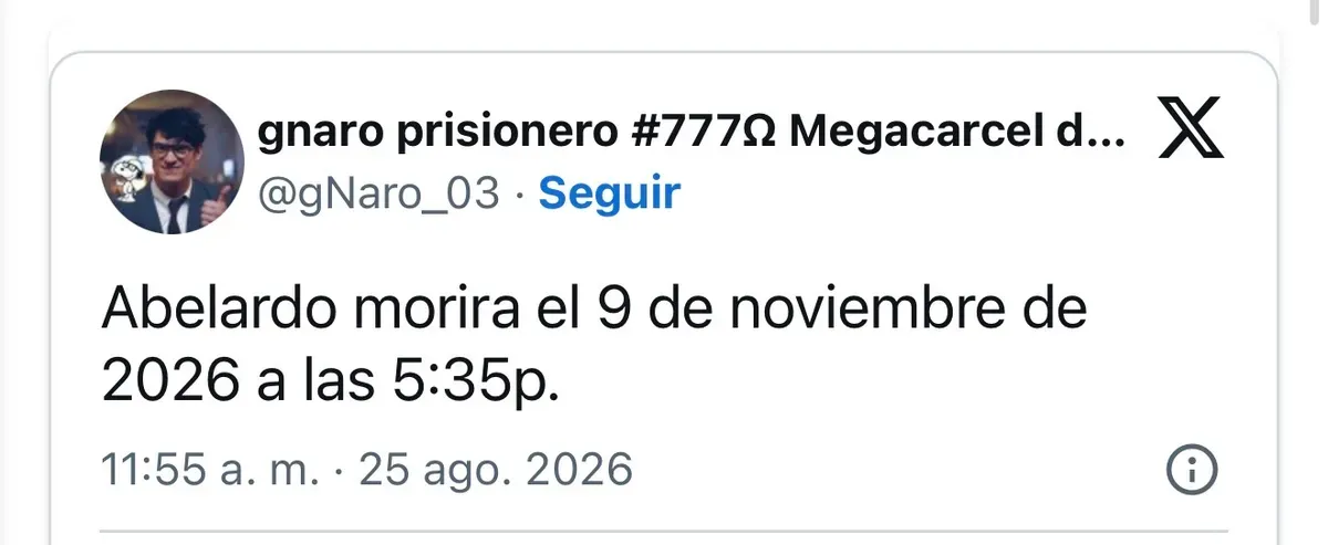 Amenazan de muerte al presidente Abelardo De La Espriella desde una cuenta de X