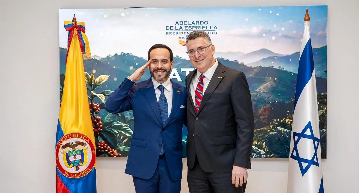Abelardo de la Espriella sostuvo reunión con el canciller de Israel antes de asumir la Presidencia