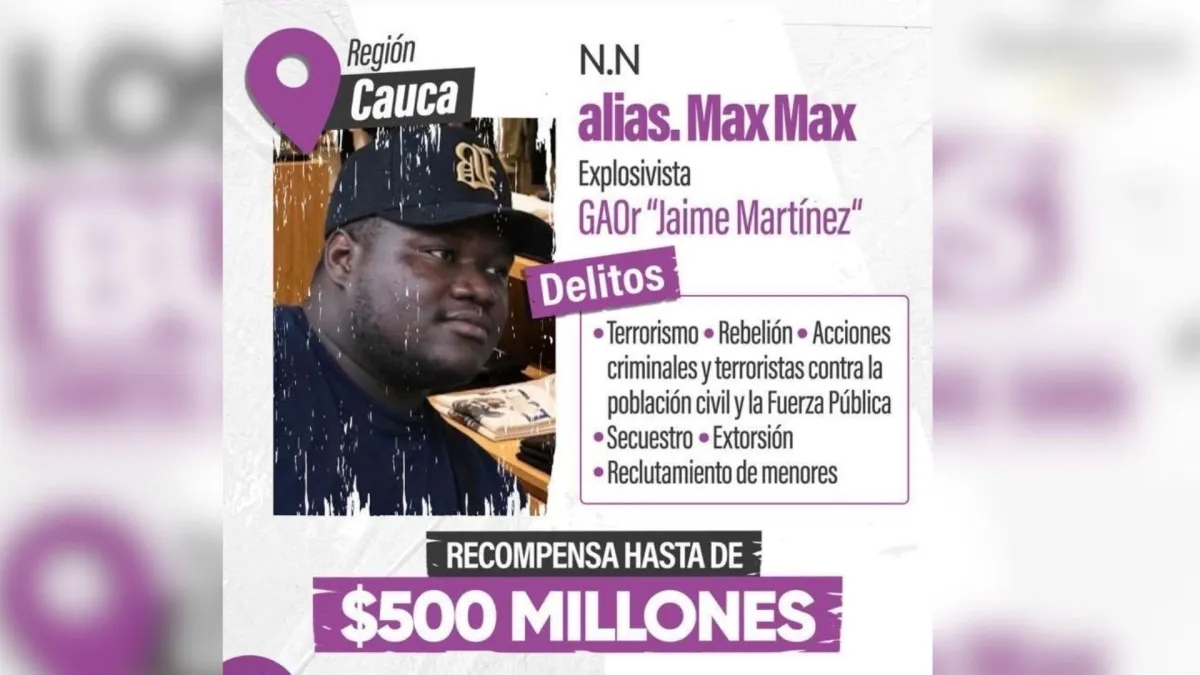 Presidente confirma la baja de alias Max Max, explosivista de las disidencias de Iván Mordisco en Jamundí