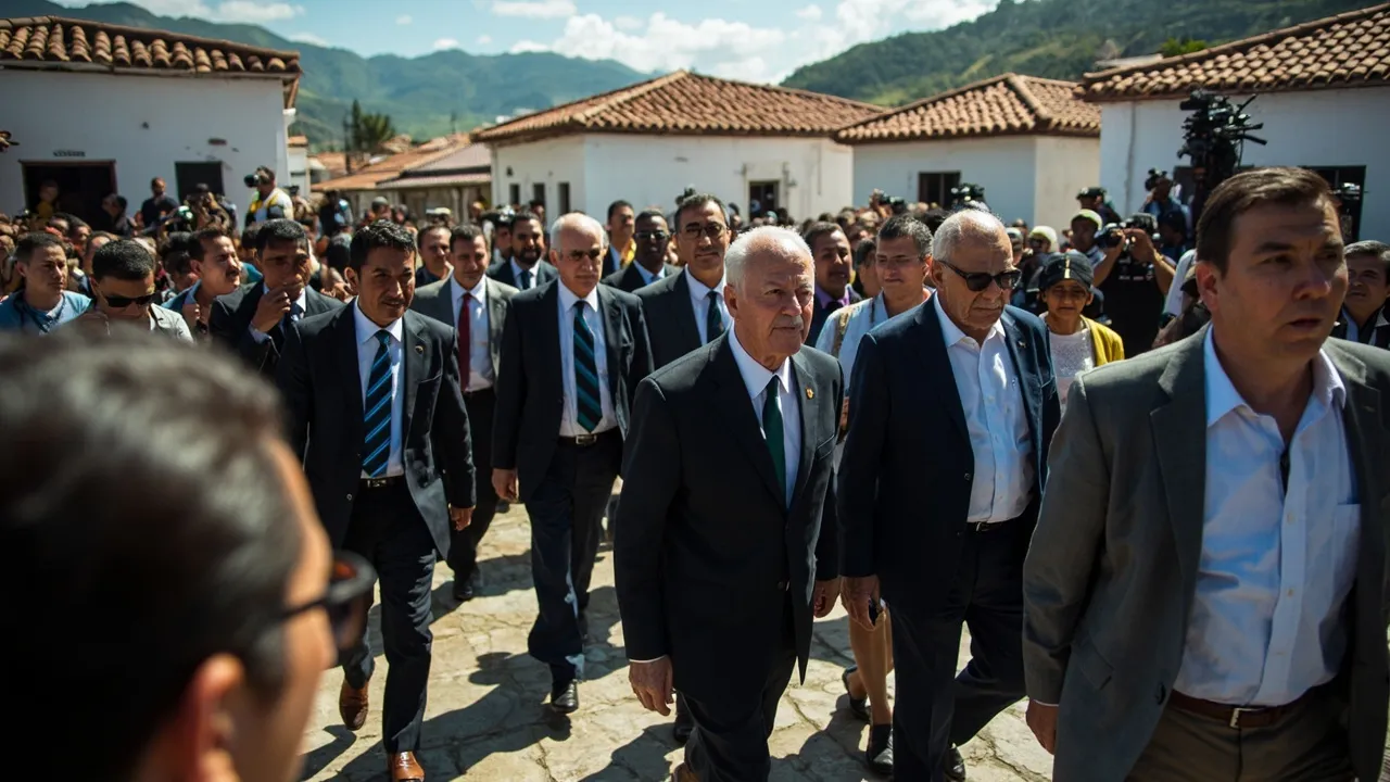 Abelardo De La Espriella llegó a San Pedro de los Milagros y se reunió con el gobernador de Antioquia
