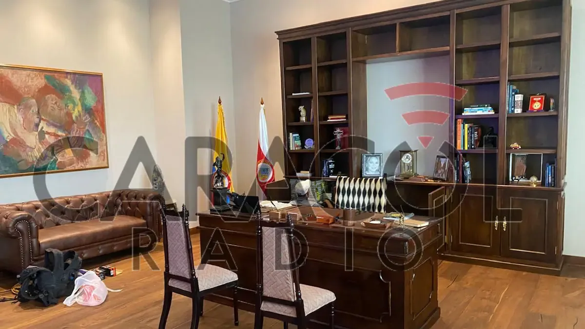 Así quedó el despacho presidencial de Abelardo de la Espriella en Barranquilla