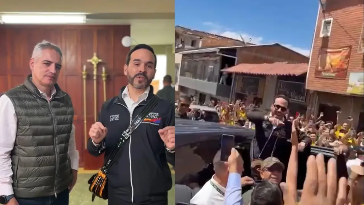 Antioquia recibió al presidente electo Abelardo De la Espriella con banderas, camisetas y aplausos