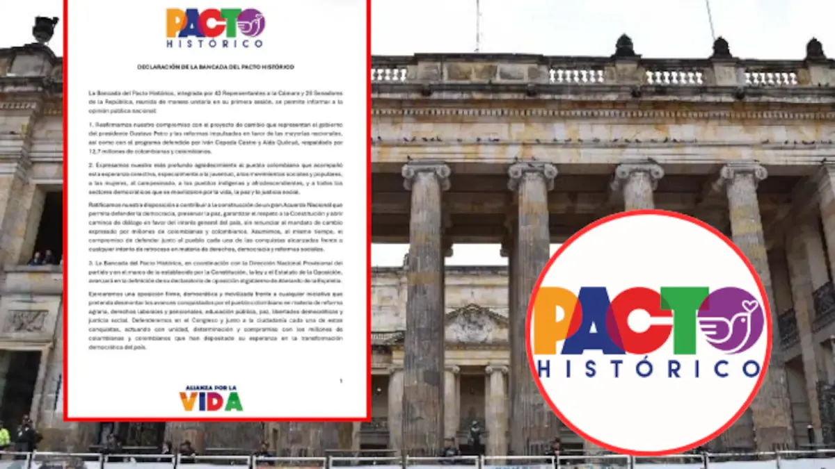 Pacto Histórico se declara partido de oposición frente al gobierno de Abelardo de la Espriella