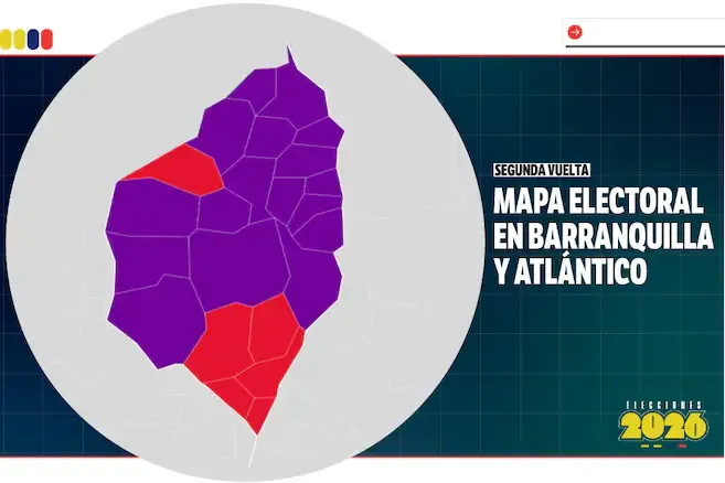 Atlántico eligió en segunda vuelta: así se repartieron los votos entre De la Espriella y Cepeda