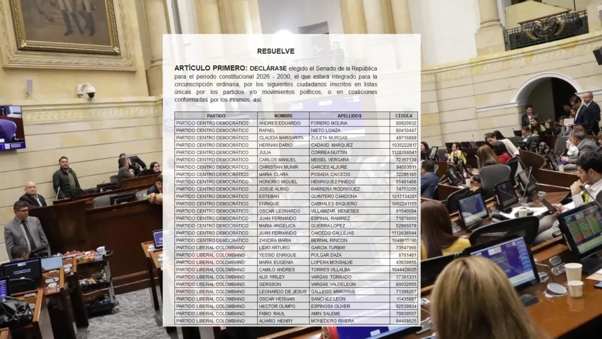 CNE cierra el escrutinio del Senado y redefine la composición de la cámara