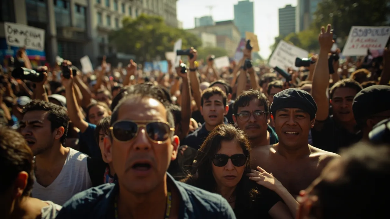 Ciudadanos salieron a las calles de Cali en rechazo a la posesión de Abelardo de la Espriella