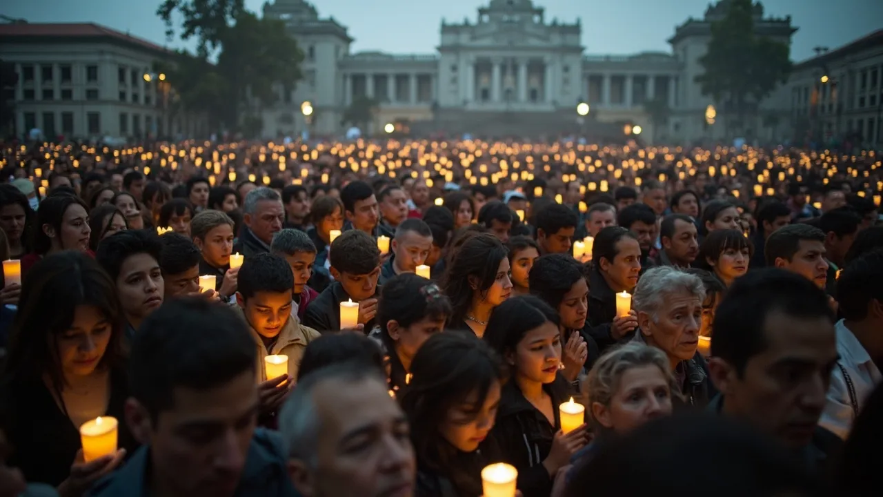 El presidente De la Espriella acompañó en la Plaza de Bolívar el homenaje a las 331 víctimas del sismo del 10 de agosto