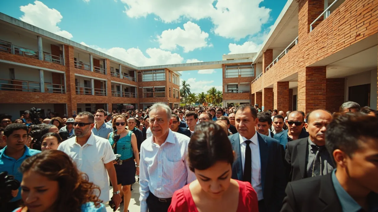 Alcalde Char y presidente De la Espriella inauguran el IED Julio Flórez con inversión de $29.230 millones