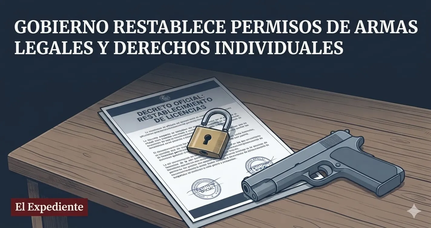 Presidente De La Espriella firma el Decreto 1368 que levanta la suspensión al porte de armas con permiso vigente