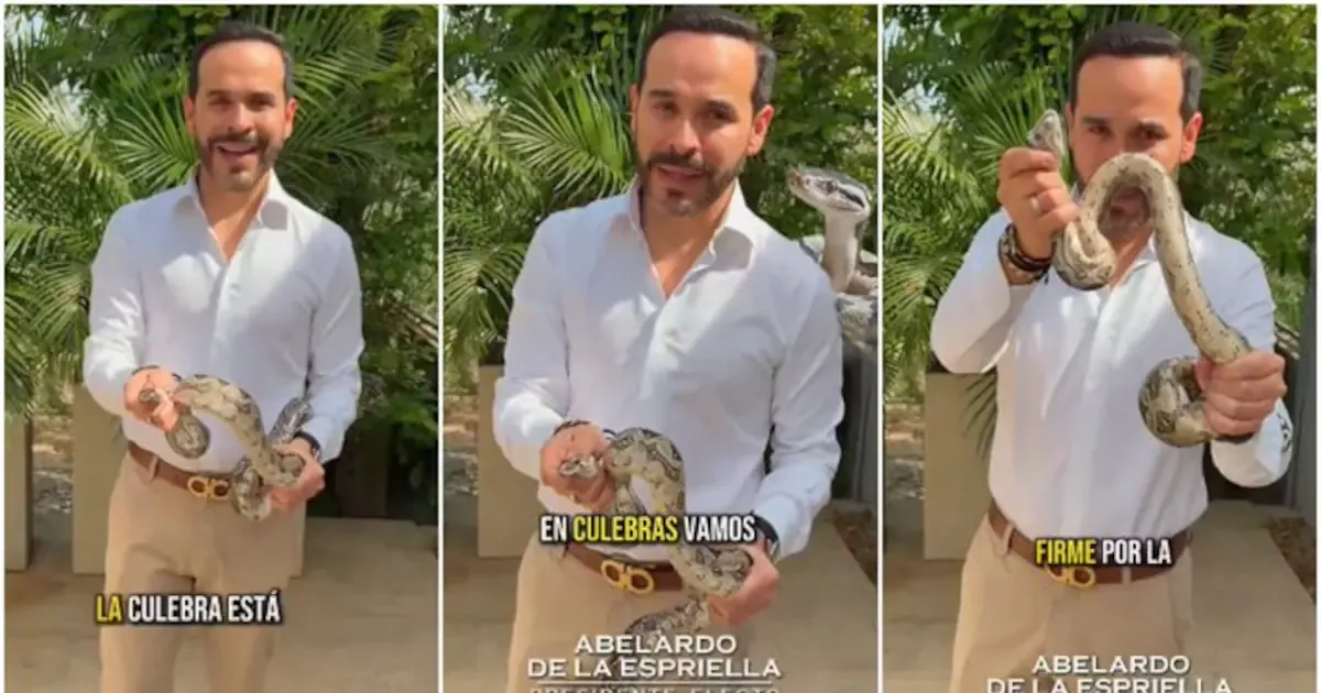 Abelardo de la Espriella publica un video con una serpiente en su patio y desata polémica