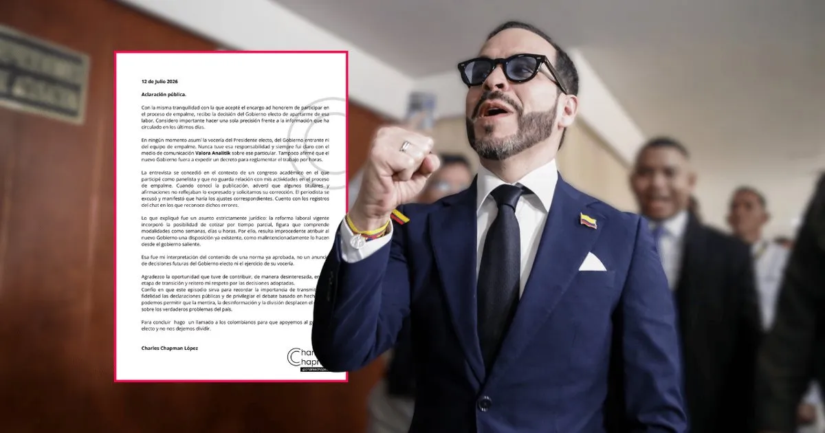 De la Espriella negó la existencia de un decreto sobre trabajo por horas y habló de un error en la información