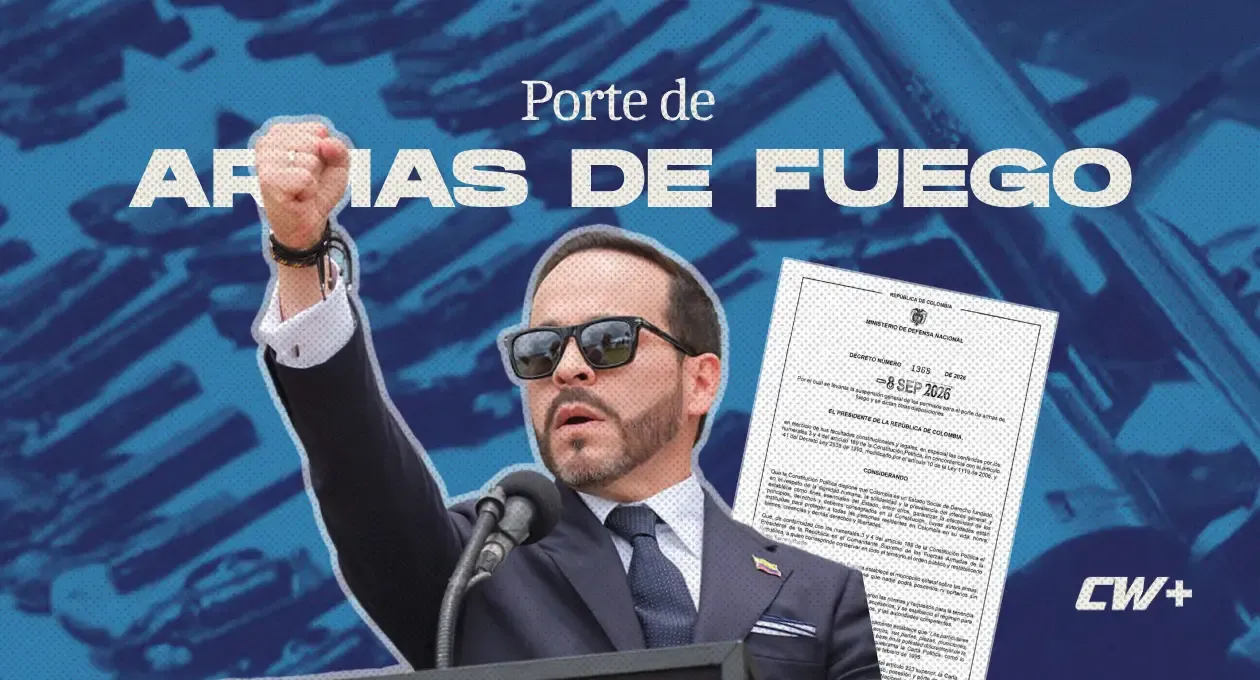 De La Espriella firma decreto que levanta la suspensión al porte de armas en Colombia