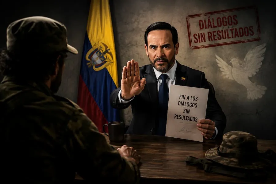 Presidente de la Espriella pone fin a diálogos con tres grupos armados en Colombia