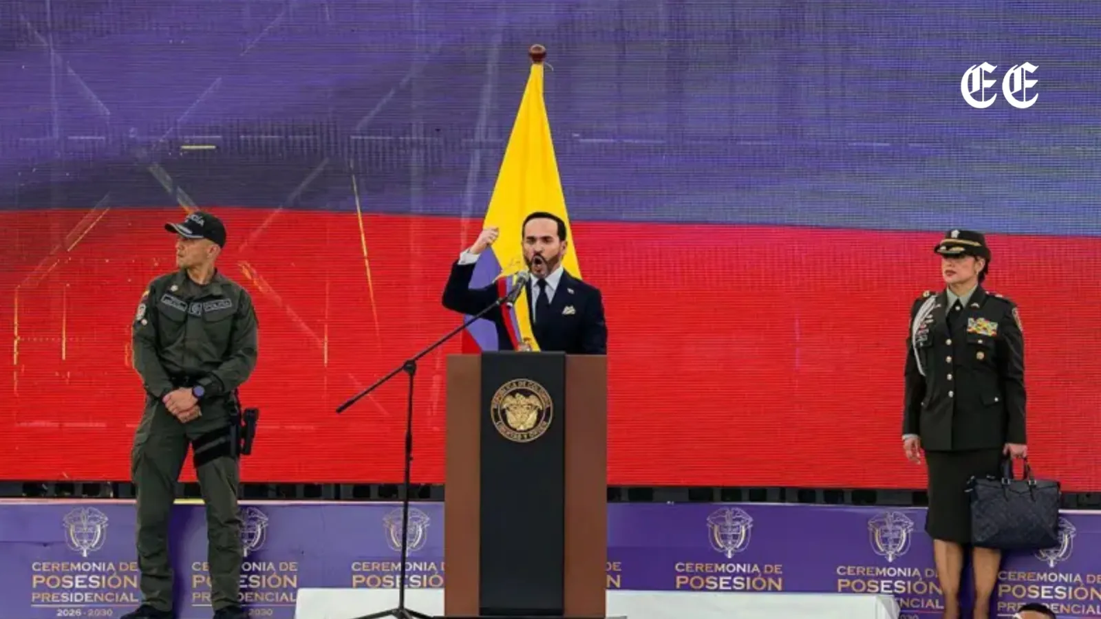 Tres momentos marcaron la posesión de Abelardo de la Espriella como presidente de Colombia