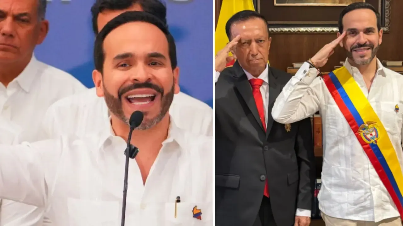 Abelardo de la Espriella recibió la banda presidencial de manos de veteranos y reservistas