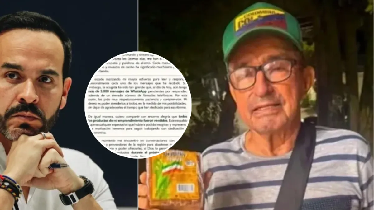 Don Luis Felipe Yagüe, vendedor de panela, confirmó que asistirá a la posesión de Abelardo De La Espriella