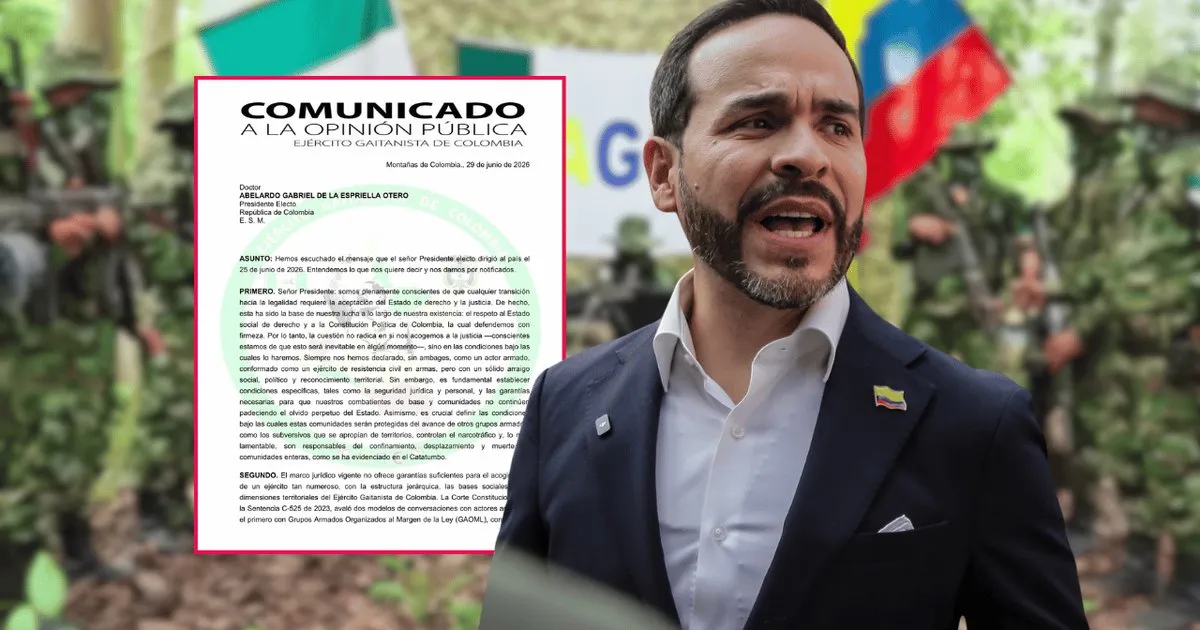 El Clan del Golfo respondió al ultimátum de De la Espriella con condiciones