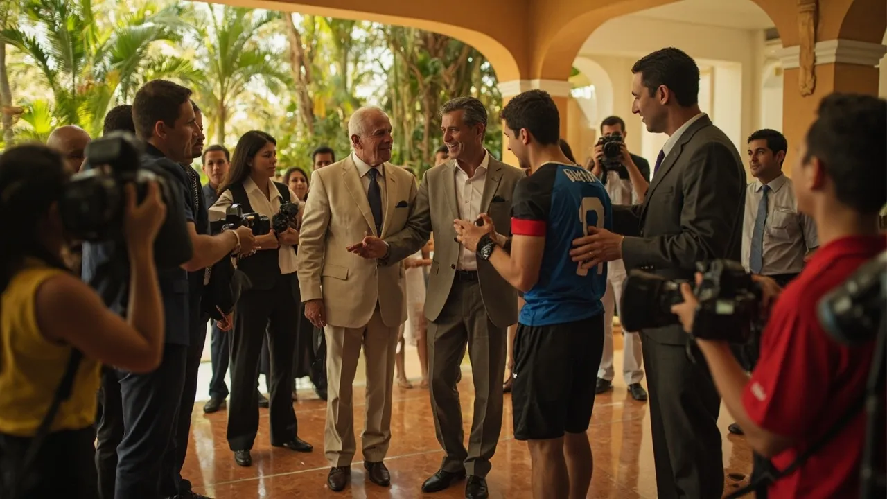 Abelardo De La Espriella recibió a Luis Díaz en su casa y dijo que el deporte será prioridad