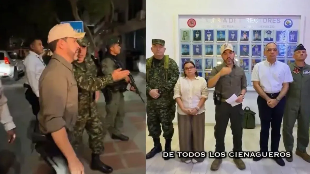 Presidente De La Espriella apareció armado en operativos en Santa Marta y abrió debate