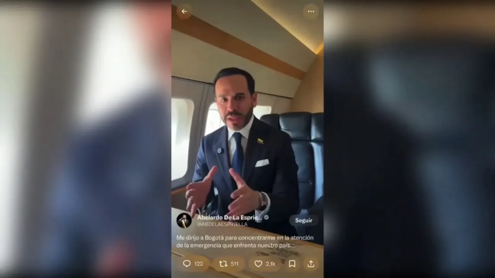 Presidente De la Espriella convoca comité de emergencia y viaja a Pereira tras terremoto