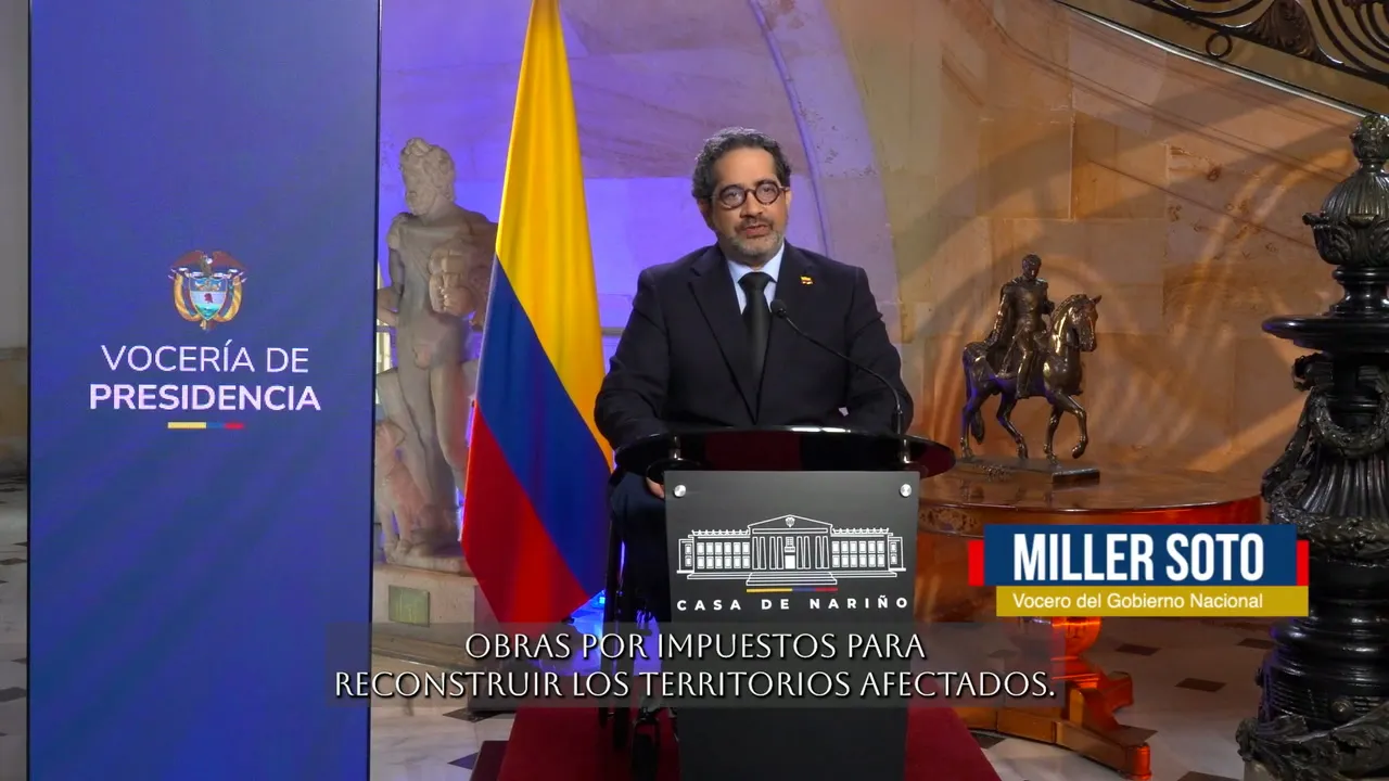 Abelardo de la Espriella firma el decreto 1389 para redirigir aportes fiscales a zonas afectadas por el sismo del 10 de agosto