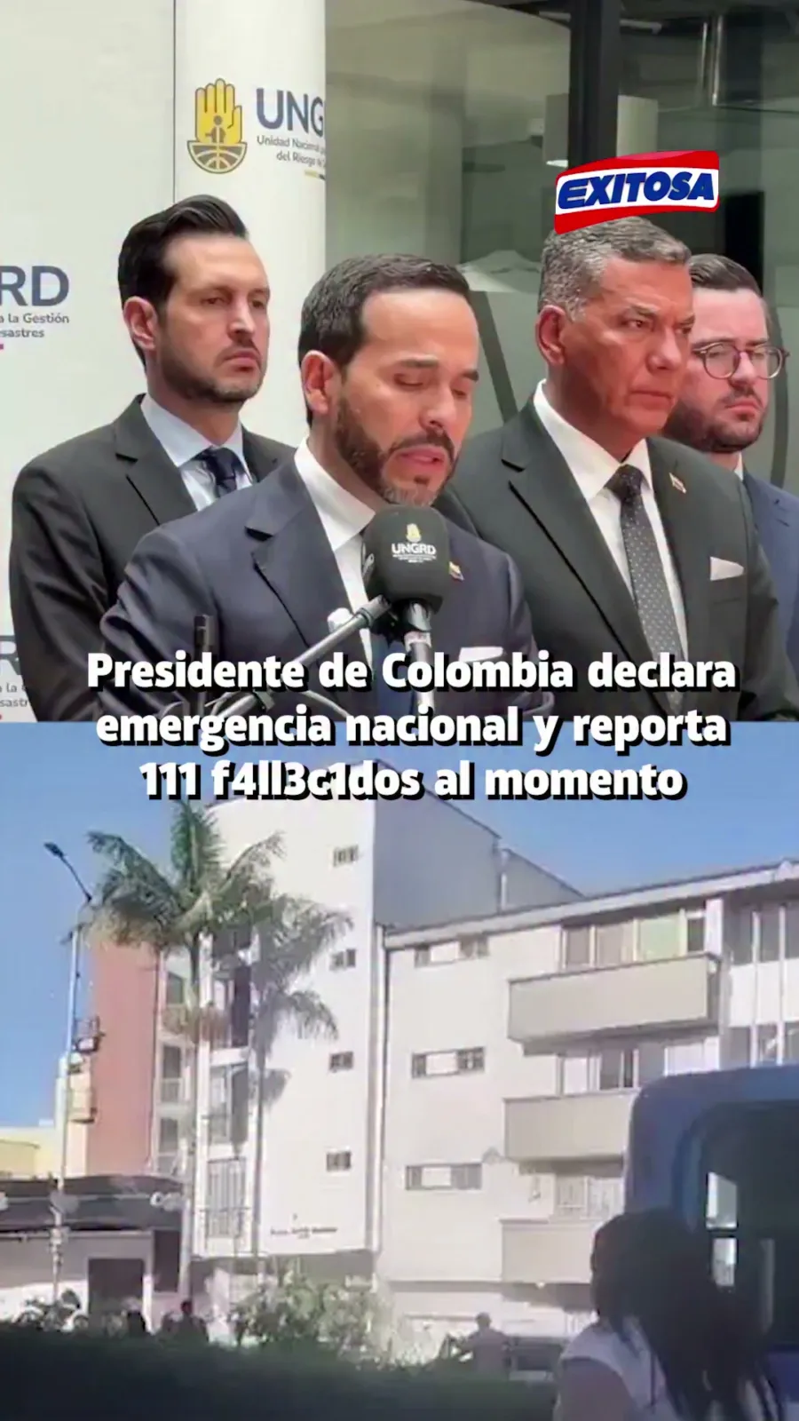 Presidente Abelardo de la Espriella declara emergencia nacional por terremoto de 7.4 que deja 111 muertos