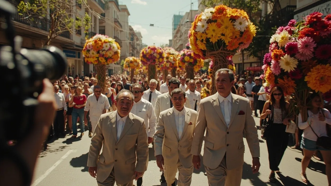 Abelardo de la Espriella acompañó el Desfile de Silleteros en el cierre de la Feria de las Flores