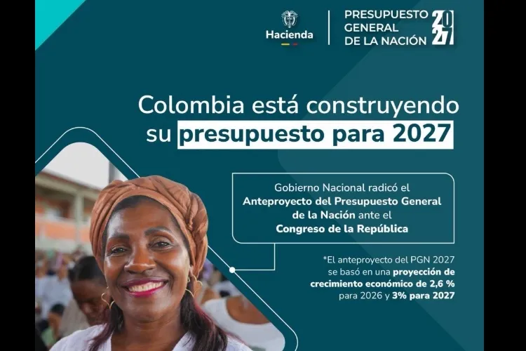El Gobierno radica el Presupuesto General de la Nación 2027 por $575,6 billones