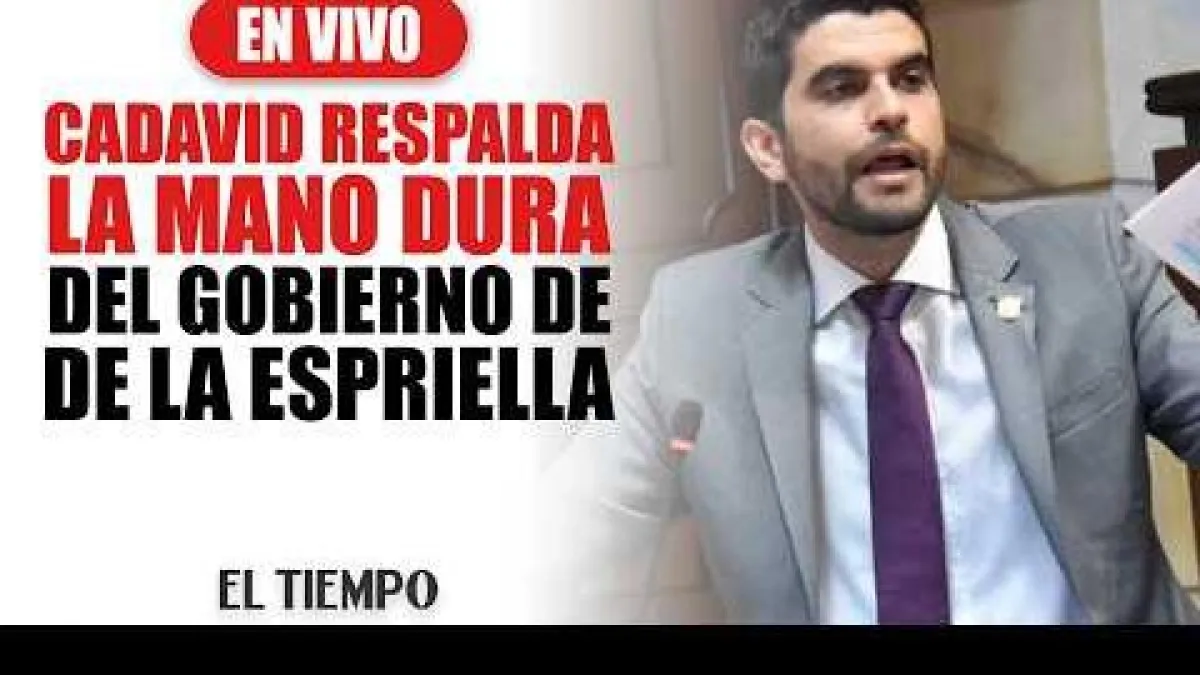 El senador Hernán Cadavid defiende el estatuto antiterrorista del Gobierno de Abelardo De la Espriella