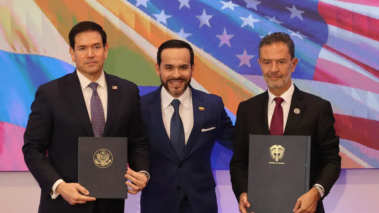 El secretario de Estado de EE. UU., Marco Rubio, se reúne con el presidente Abelardo de la Espriella