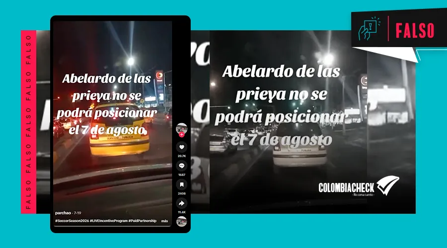 ColombiaCheck: es falso que Abelardo de la Espriella no pueda posesionarse el 7 de agosto