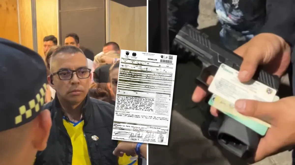 Incautan arma sin documentos a escolta de líder de campaña de Abelardo de la Espriella en Medellín
