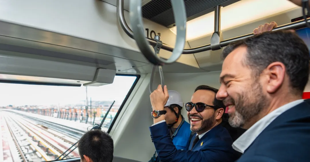 De la Espriella recorre el Metro de Bogotá y reporta 81% de avance en la primera línea