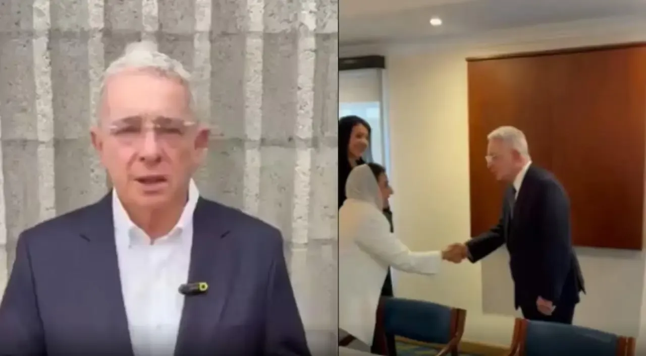 Uribe llegó a Cali para asistir a la posesión de Abelardo de la Espriella