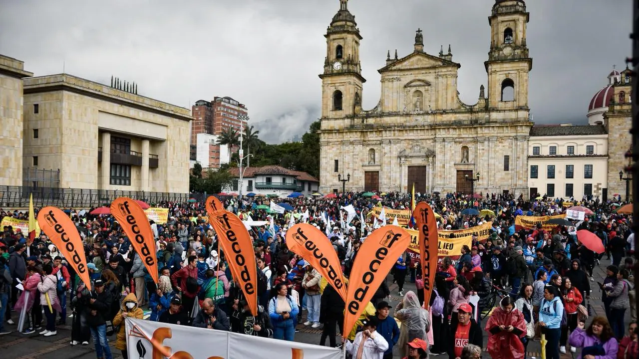 Sindicatos anuncian marchas y paro nacional contra el gobierno de De La Espriella