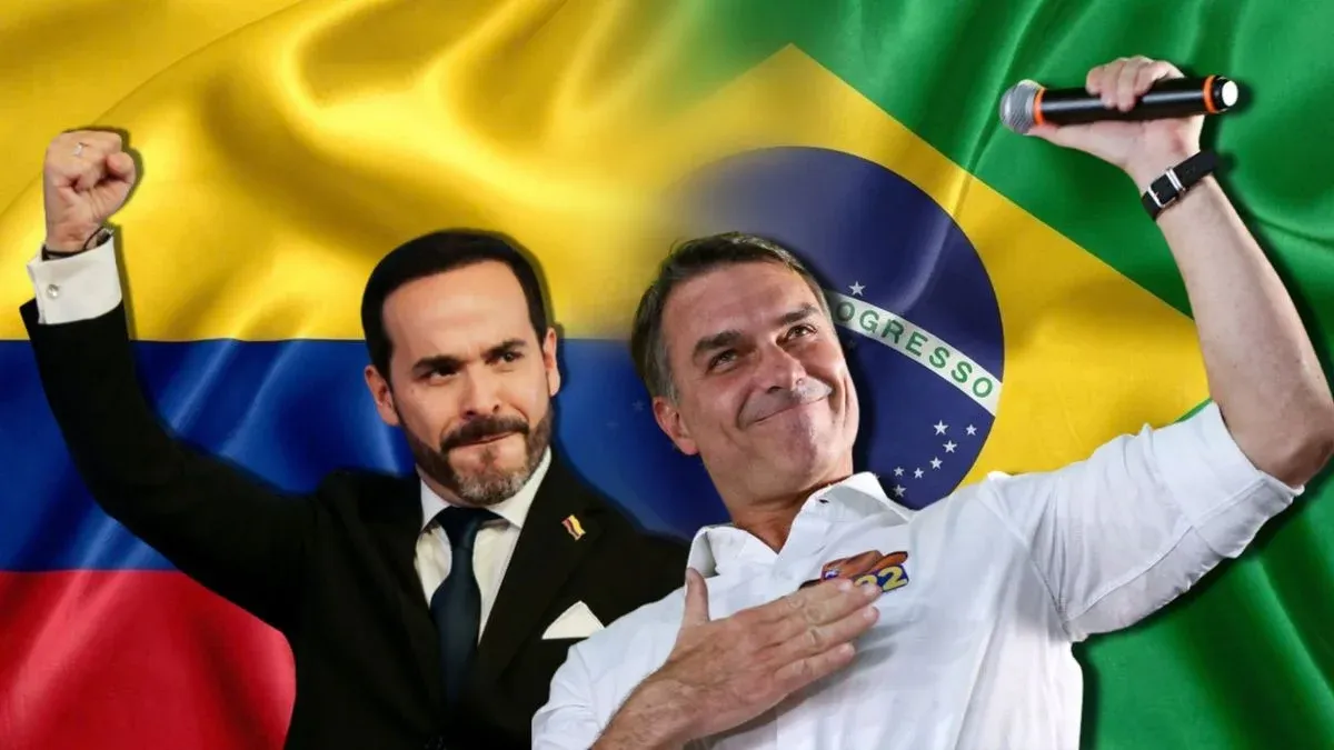 Flávio Bolsonaro invita a De la Espriella a Brasil para una alianza contra el crimen