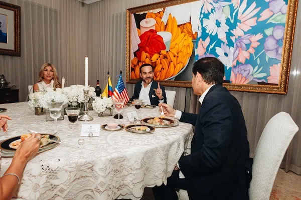 Presidente Abelardo de la Espriella se reunió con el secretario de Estado de EE. UU., Marco Rubio, en Barranquilla