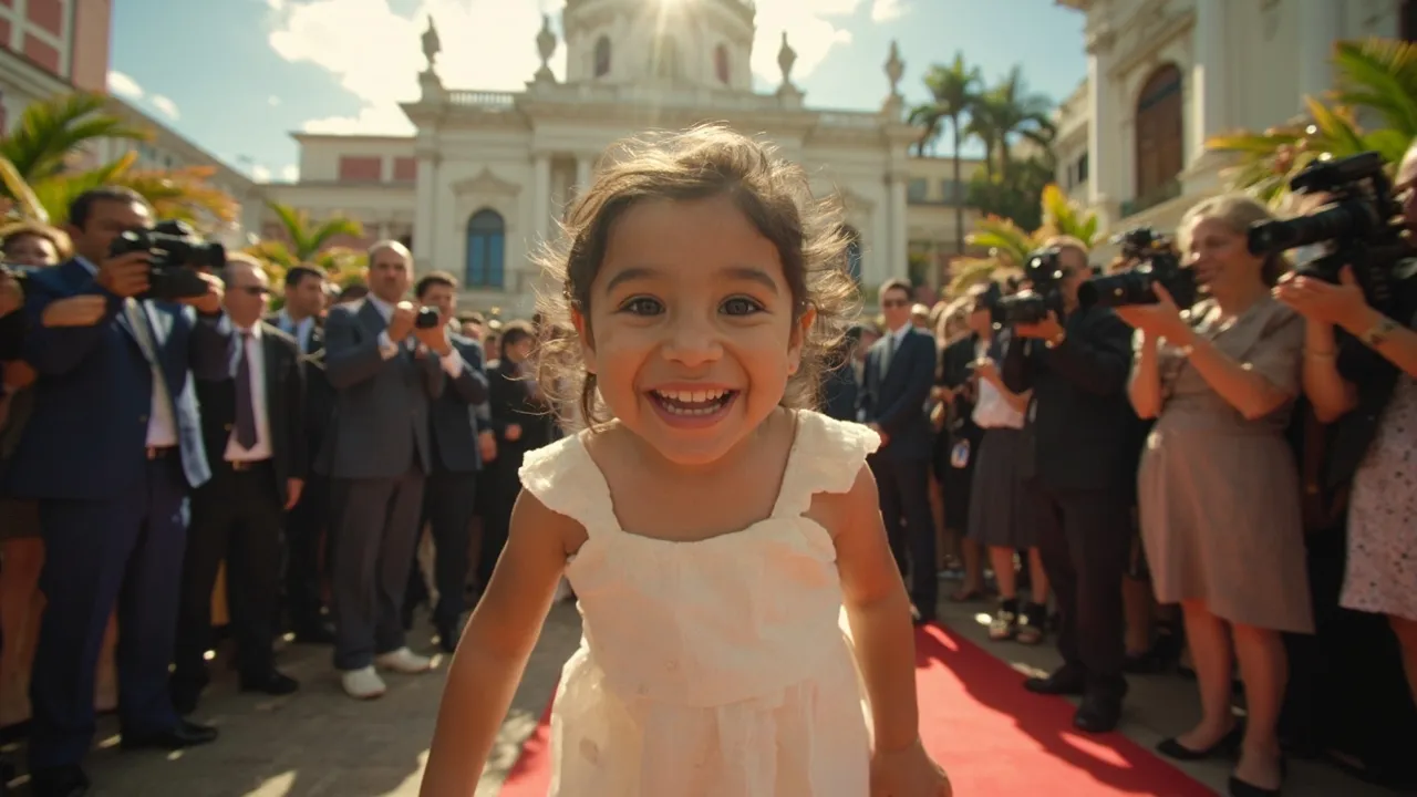 La hija menor del presidente Abelardo de la Espriella se robó las miradas en la ceremonia de juramentación en Cali
