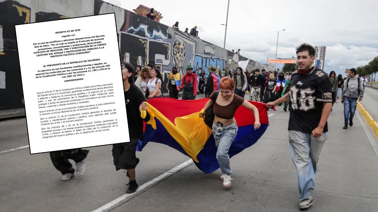 Gobierno prepara decreto que permite a la fuerza pública intervenir en protestas sin diálogo previo ante hechos violentos